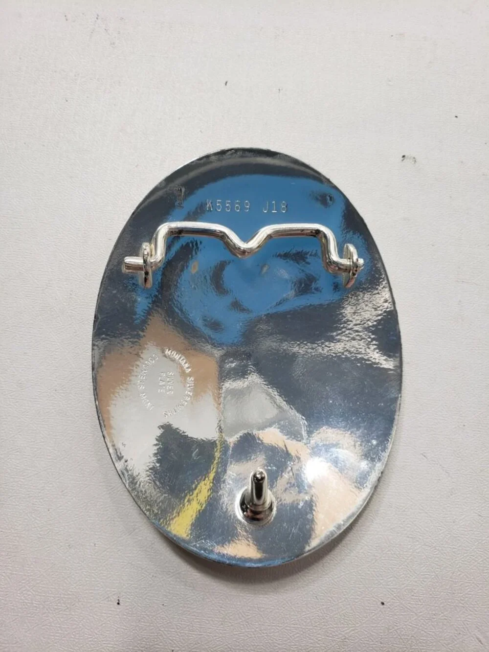 Montana Silversmiths 1-D Barrels OK Barrel Racing Western Belt Buckle K5569